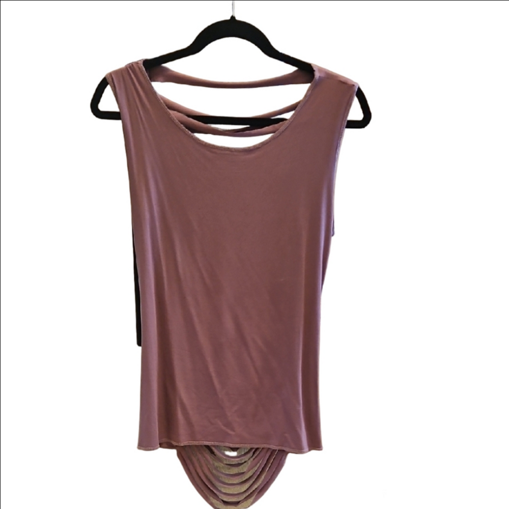 Elegant Mauve Sleeveless Top